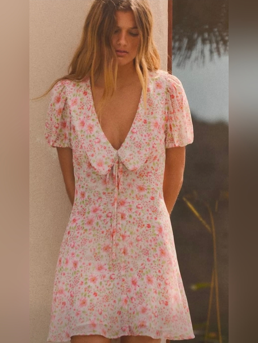 Zara Floral Print Short Dress